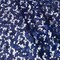 Blue/Black/Silver Confetti Sequined Stretch Mesh Fabric By the Yard